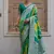 Green color silk blend handloom silk blend kadwa weaves sarees