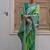Green color silk blend handloom silk blend kadwa weaves sarees