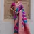 Pink color silk blend handloom silk blend kadwa weaves sarees