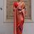 Red color silk blend handloom silk blend kadwa weaves sarees