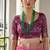 Pink color khadi  silk blend weaving patola sarees