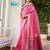 Pink color khadi  silk blend weaving patola sarees