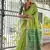 Green color khadi  silk blend weaving patola sarees