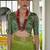 Green color khadi  silk blend weaving patola sarees