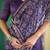 Navy blue color tussar silk blend batik printed sarees