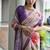 Multi color satin silk blend classic digital printed sarees