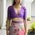 Multi color satin silk blend classic digital printed sarees