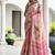Multi color satin silk blend classic digital printed sarees