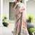 Multi color satin silk blend classic digital printed sarees