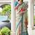 Multi color satin silk classic digital printed sarees