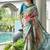 Multi color satin silk classic digital printed sarees