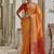 Musturd color raw silk pochampally ikkat saree