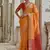 Musturd color raw silk pochampally ikkat saree