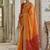 Musturd color raw silk pochampally ikkat saree