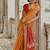Musturd color raw silk pochampally ikkat saree