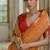 Musturd color raw silk pochampally ikkat saree