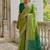 Pista color raw silk pochampally ikkat saree