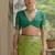 Pista color raw silk pochampally ikkat saree