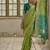 Pista color raw silk pochampally ikkat saree