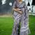 Multicolor dhanwari cotton digital print zari border saree