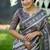 Multicolor dhanwari cotton digital print zari border saree