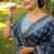 Multicolor dhanwari cotton digital print zari border saree