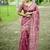 Multicolor dhanwari cotton digital print zari border saree