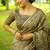 Multicolor dhanwari cotton digital print zari border saree