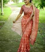 Multicolor dhanwari cotton digital print zari border saree