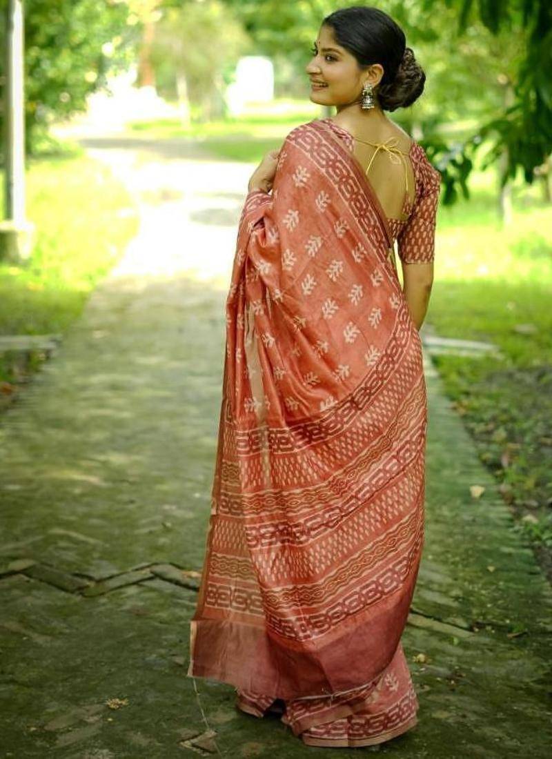 Multicolor dhanwari cotton digital print zari border saree