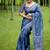 Multicolor dhanwari cotton digital print zari border saree