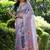 Multicolor tussar silk flower print sarees