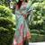 Multicolor tussar silk flower print sarees
