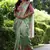 Multicolor tussar silk flower print sarees