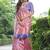 Multicolor tussar silk flower print sarees