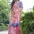 Multicolor tussar silk flower print sarees