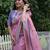 Multicolor tussar silk flower print sarees
