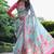 Multicolor tussar silk flower print sarees