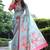 Multicolor tussar silk flower print sarees