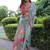 Multicolor tussar silk flower print sarees