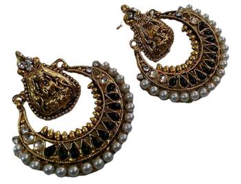 Designer Black colour Ram Leela earings 2