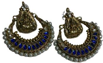 Designer Blue colour Ram Leela earings 2