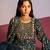 Green printed viscose georgette sharara set