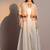 Ivory printed modal satin jumpsuit