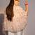 Ivory printed modal satin jumpsuit