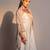 Ivory printed modal satin jumpsuit