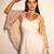 Ivory printed modal satin jumpsuit