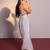 White Embroidered Silk Co ord set