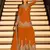 Orange embroidered chinon free size stitched palazzo style salwar suit