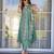 Women's olive green viscose chanderi sequin embroidered kurta pant set with dupatta